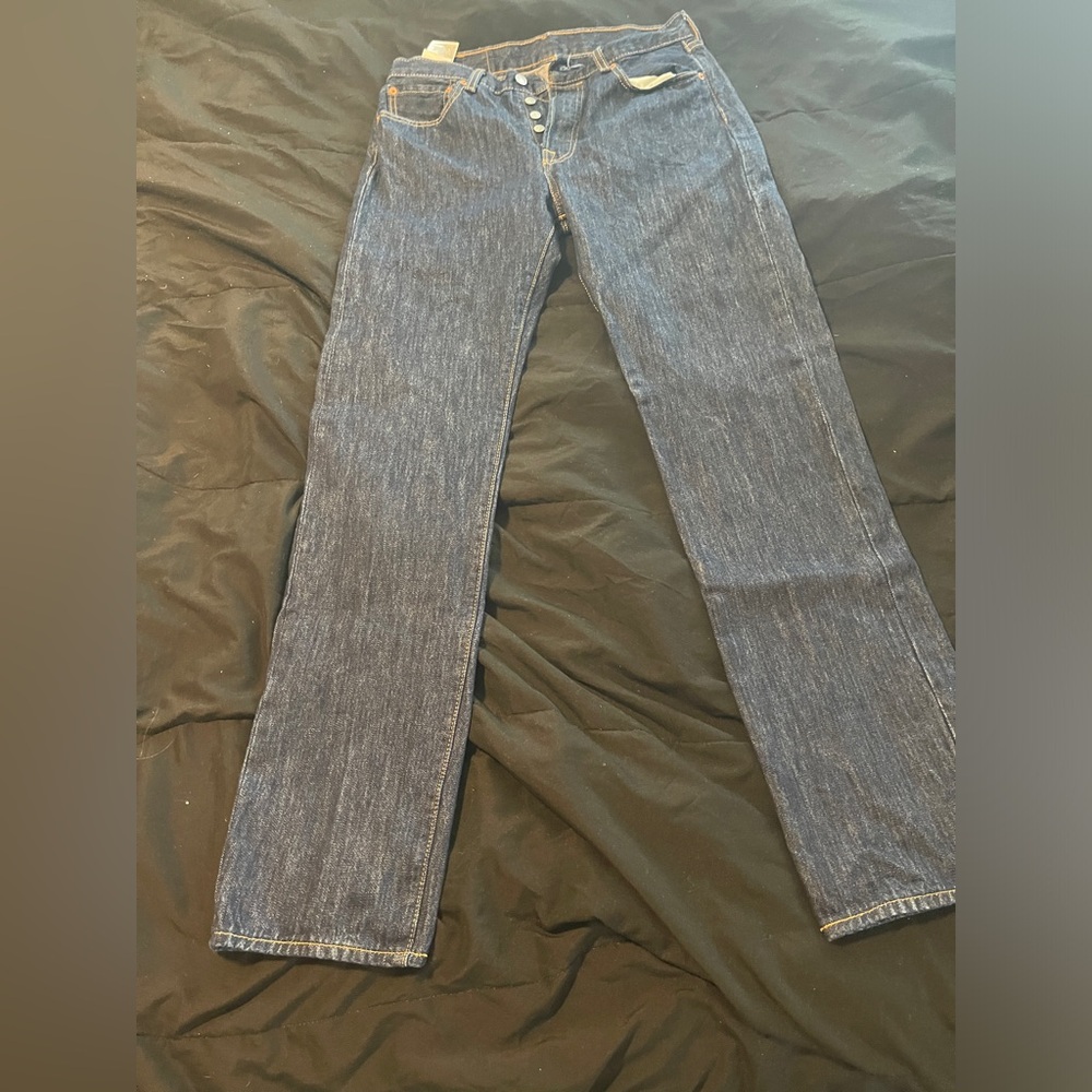 3 pair of Levi’s, barely worn size 32 waist 34 length